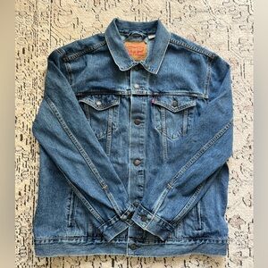 Levi’s Trucker Jacket Blue Jean Denim Size XXL